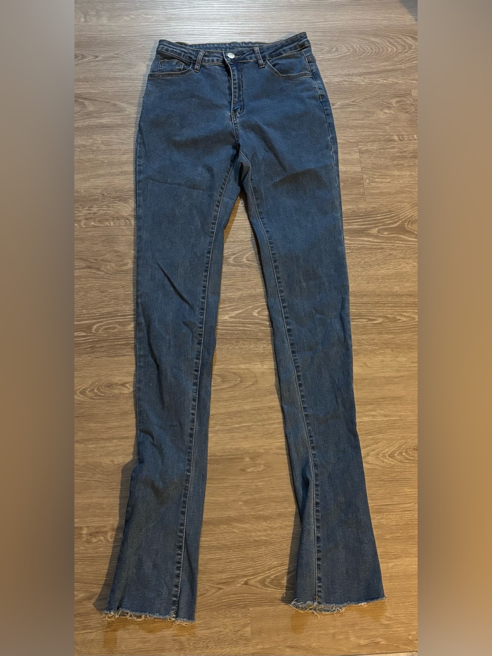 SheIn Women's Mid-Waist Pile Flared Jeans in size 6 M - Picture 1 of 6